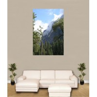 Cloudy Cliffs Canvas Framed